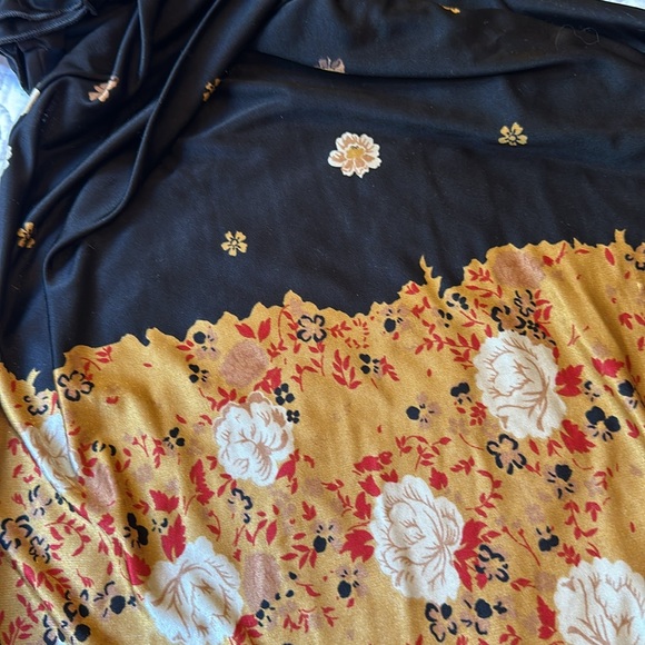 Mango Black and Flower Print Dress - Picture 4 of 4